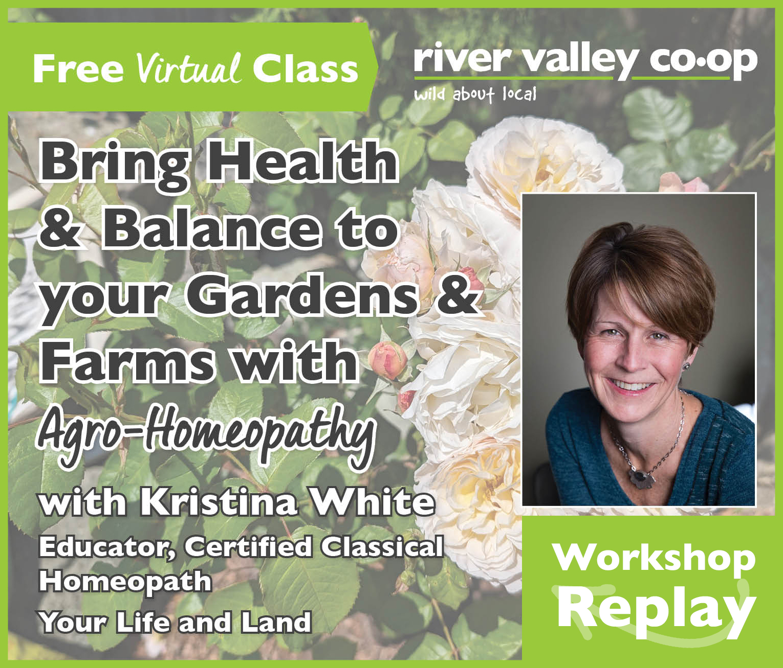 Click to watch our replay of "Bring Health & Balance to your Gardens & Farms with Agro-Homeopathy"