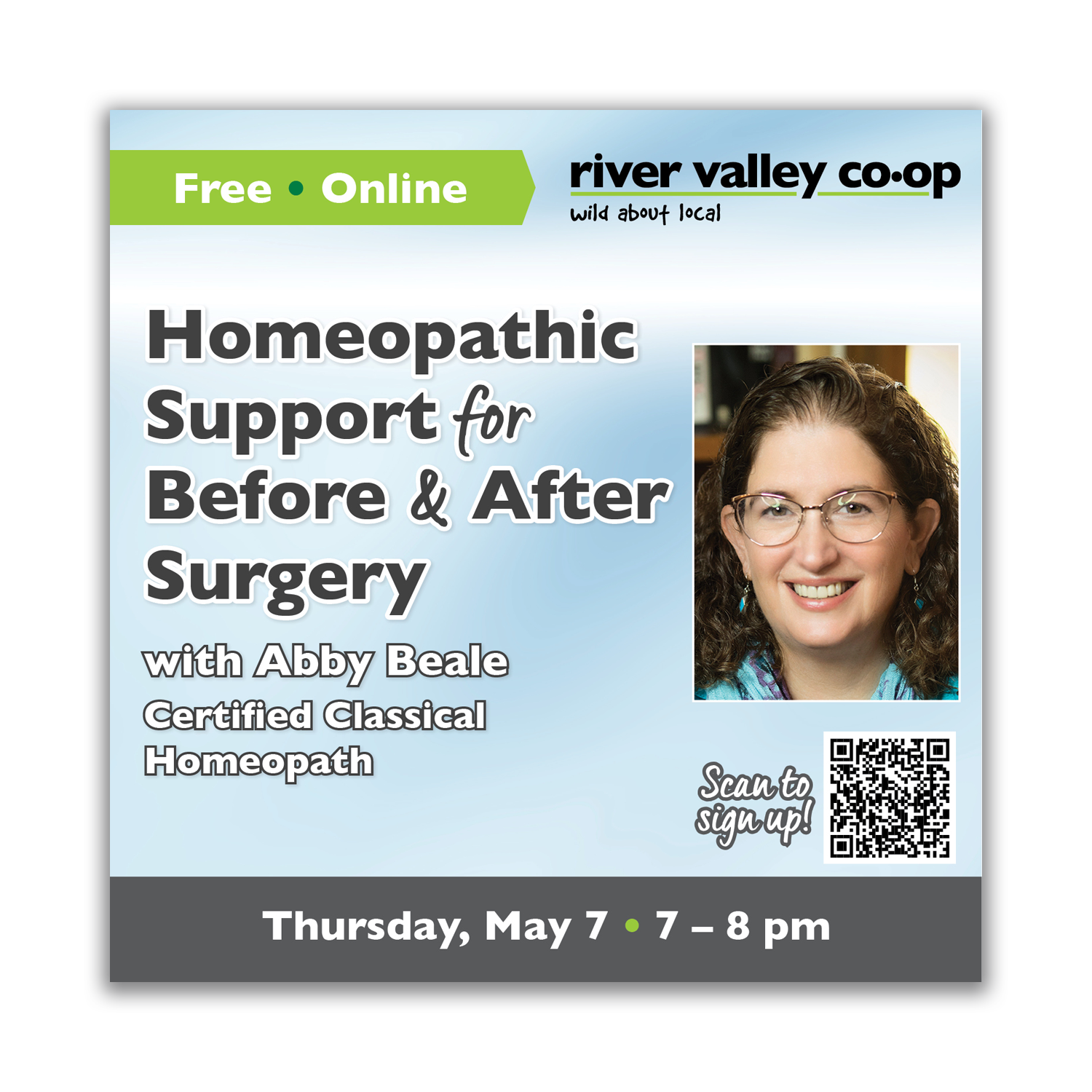 Click to register for "Homeopathic Support for Before & After Surgery"