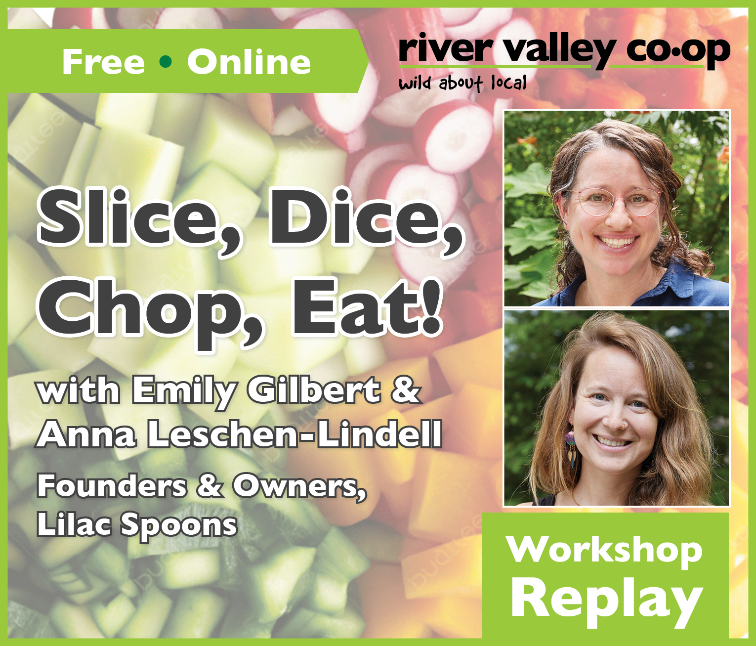 Click to watch our replay of "Slice, Dice, Chop, Eat!"