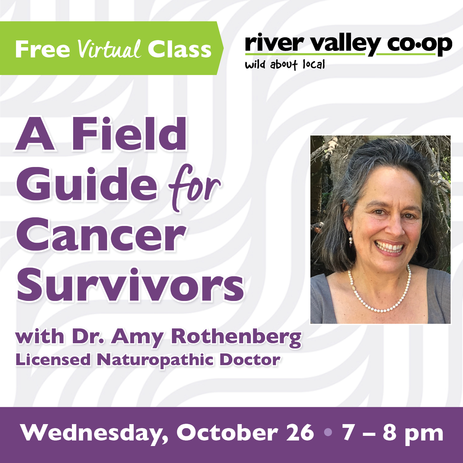 Click to watch our replay of "A Field Guide for Cancer Survivors"