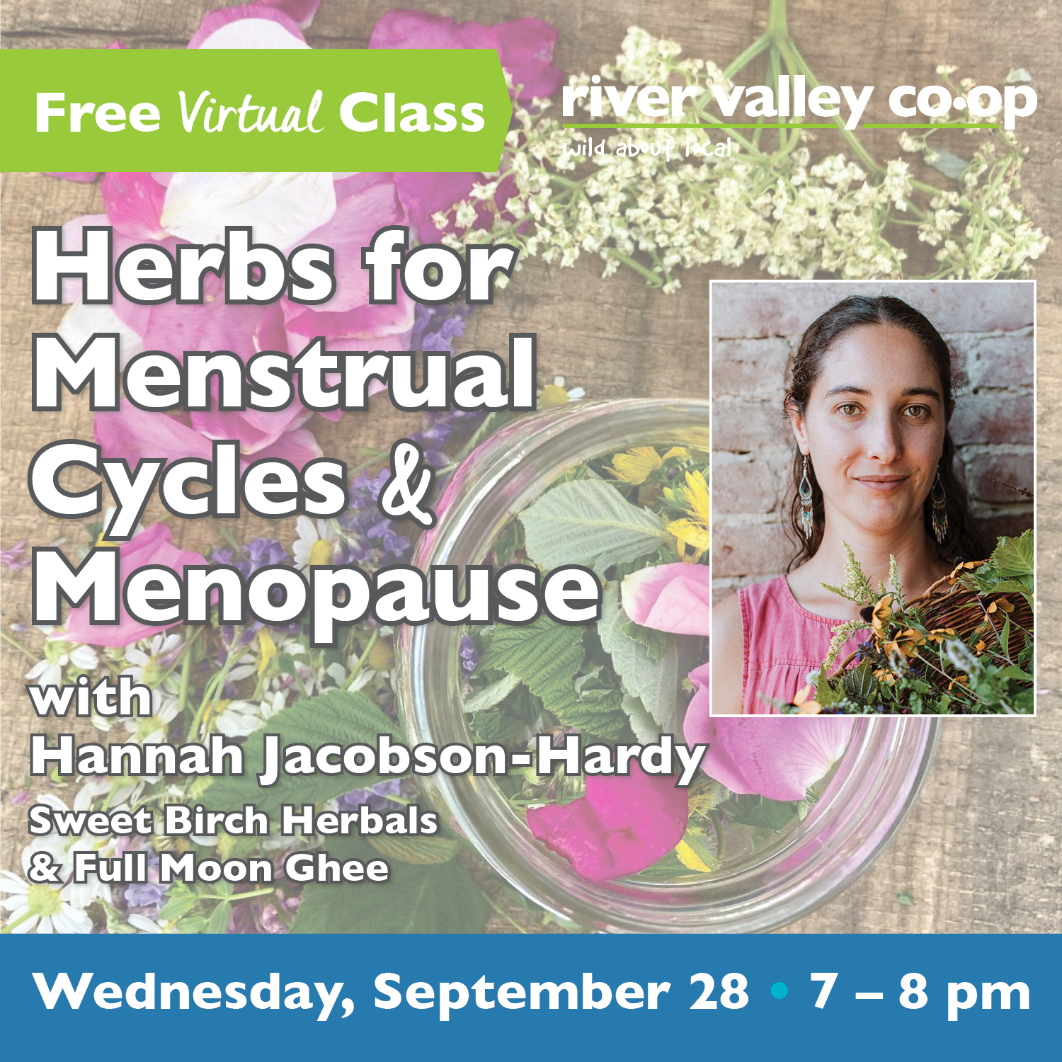 Click to watch our replay of "Herbs for Menstrual Cycles & Menopause"